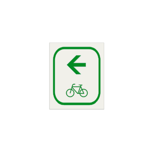 Dopravná značka - Cyklistický medzismerník - 382