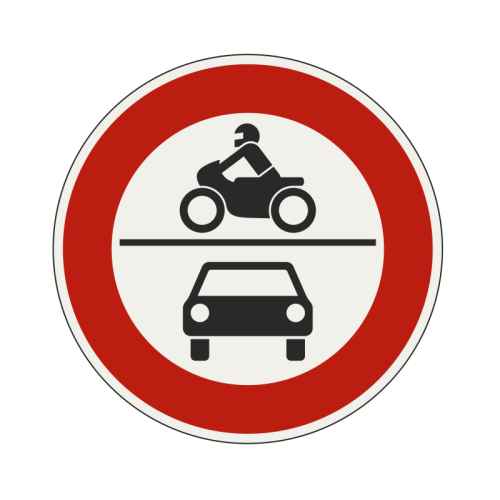 Dopravná značka - Zákaz vjazdu pre všetky motorové vozidlá - 232